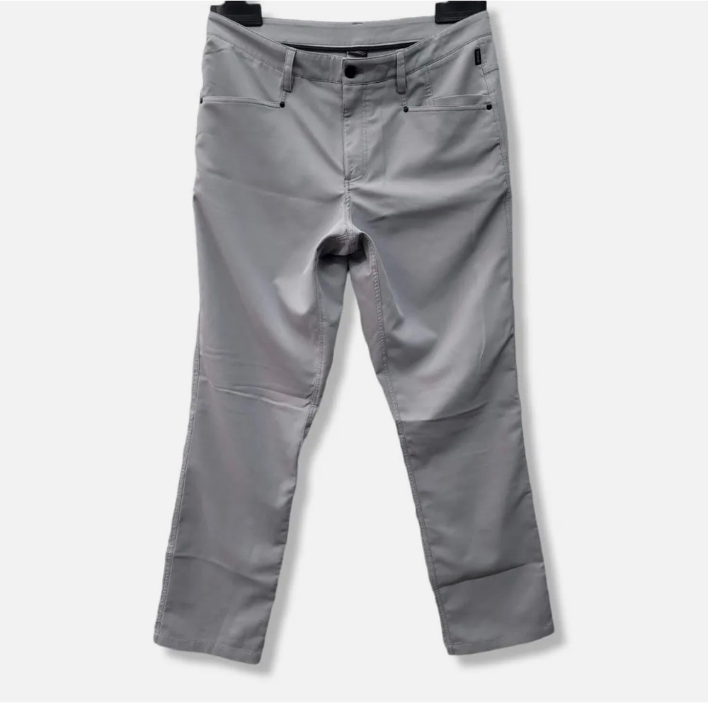 Vuga Golf Pants Mens 34x33 Solid Gray Stretch Casual Tech Flat Golf Pants Sz 34